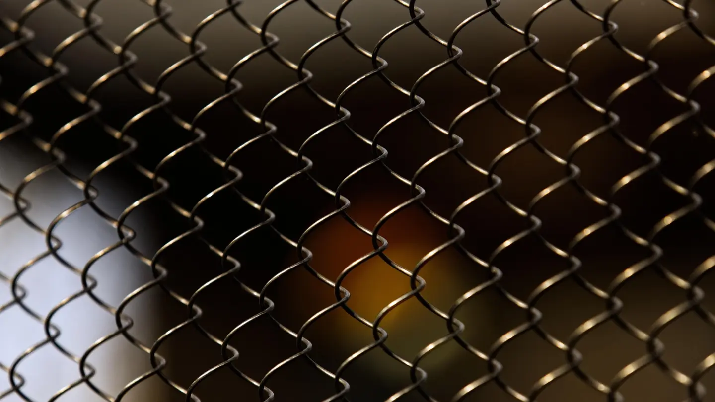 Close up view of the chain link fence in miami valley oh